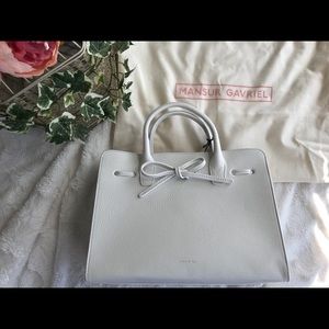 NWT MANSUR GAVRIEL TUMBLE SUN BAG — WHITE